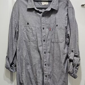 Levi's Charcoal Casual Button-Down Shirt